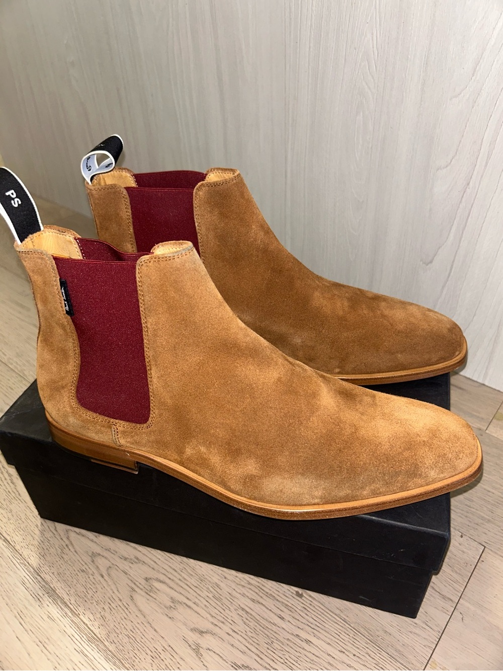 Paul Smith Tan Suede Chelsea Boot